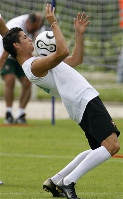 tjr Cristiano et son ballon